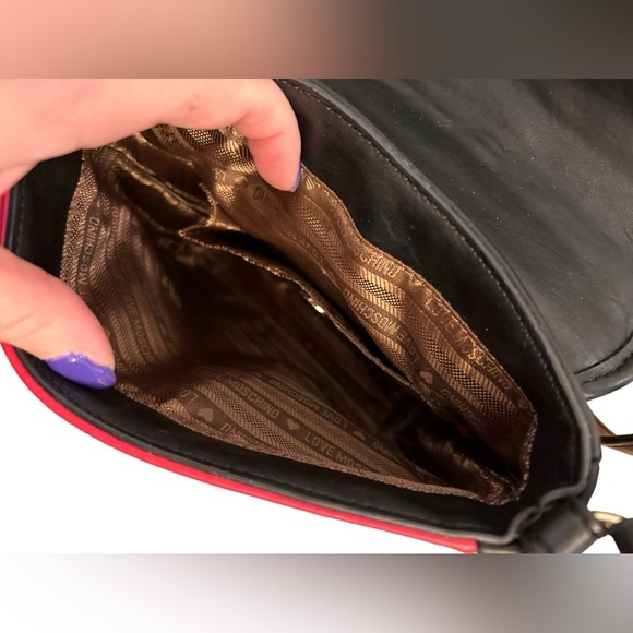 Moschino crossbody | love Moschino red and black color block purse - Picture 10 of 11